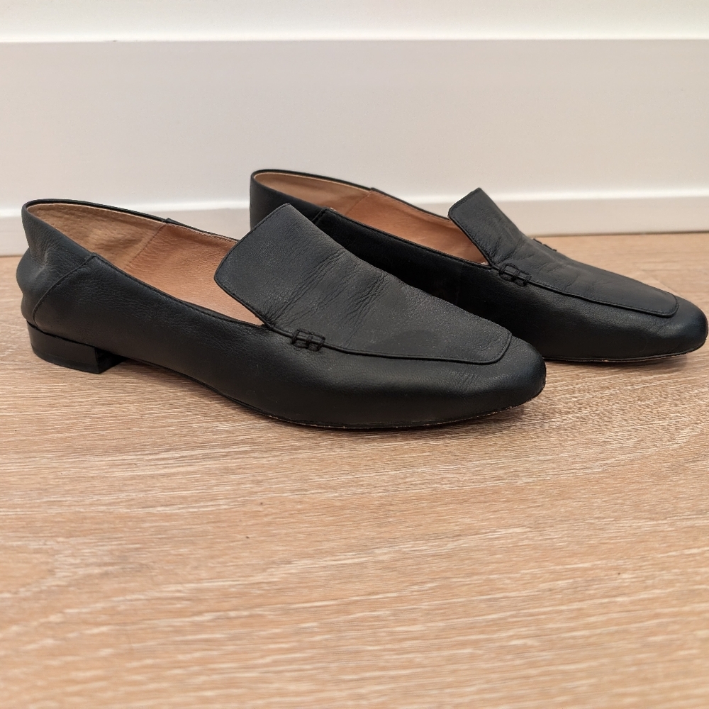 Corso Como Black Leather Loafers